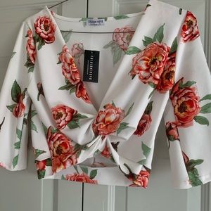 Floral crop top